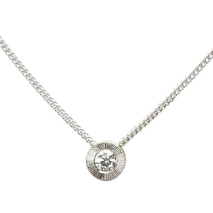 Necklace - Small Aurora (Diamond, Sterling Silver) by Corey Egan