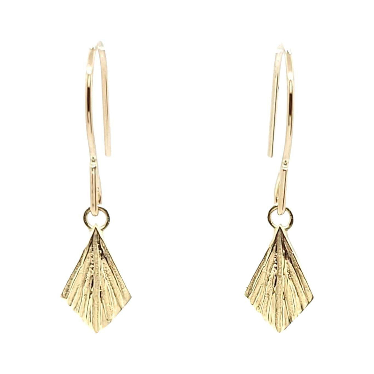 Earrings - Flame Drops (14k Yellow Gold) by Corey Egan