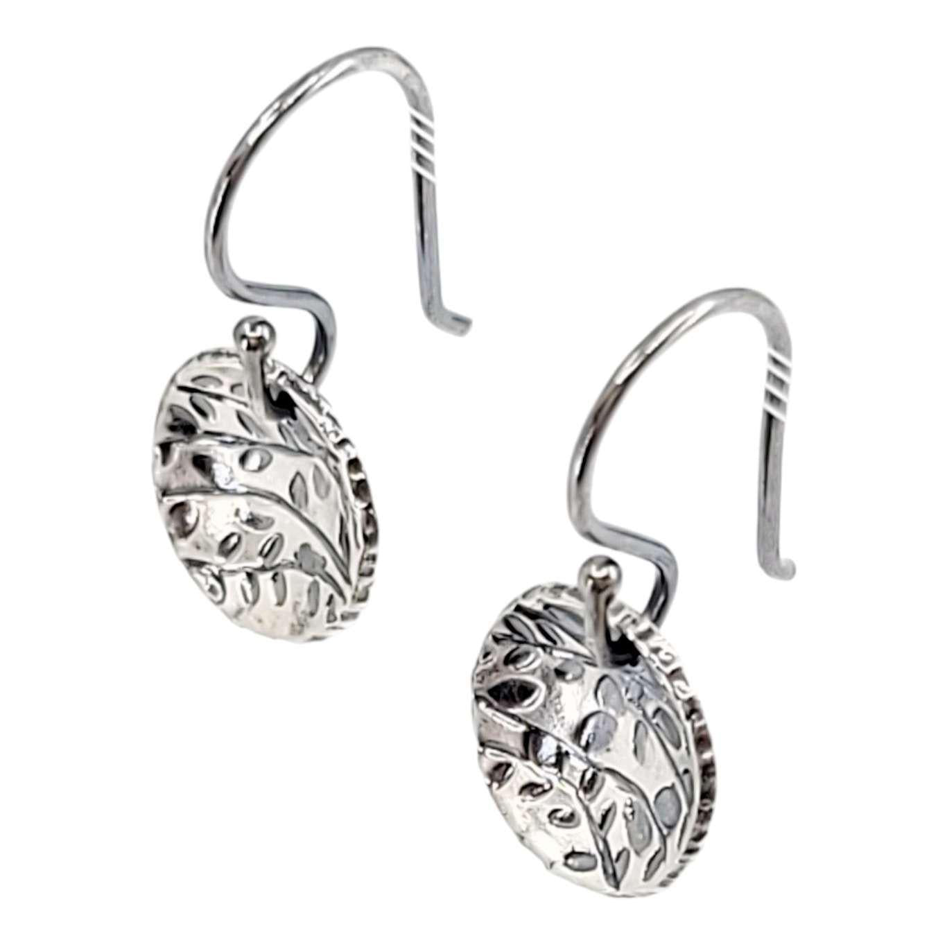 Earrings - Round Small Vine Echoes Dangles by Taviametal