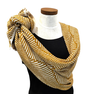 zWrap - Forest Fern in Curry Yellow and Cream by Liamolly