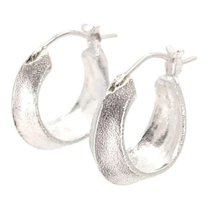Earrings - Morph Huggie Hoops (Sterling Silver) by Corey Egan