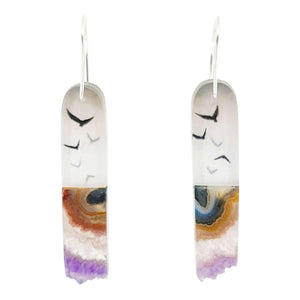 Earrings - Crystal Flock Drops by Fernworks
