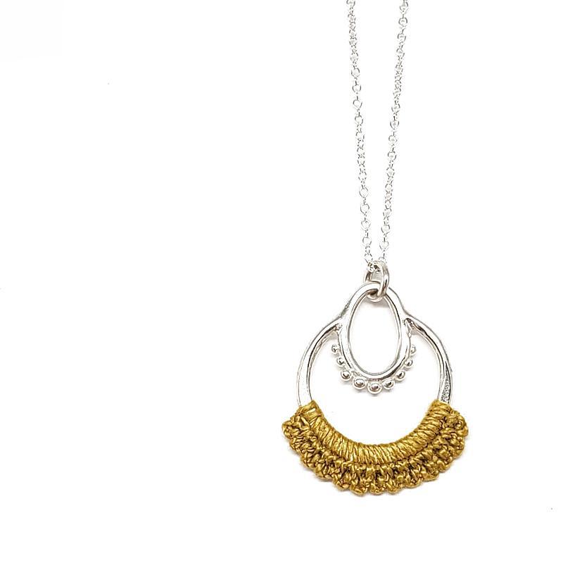 Necklaces - Small Maha Sterling (Mustard) by Twyla Dill