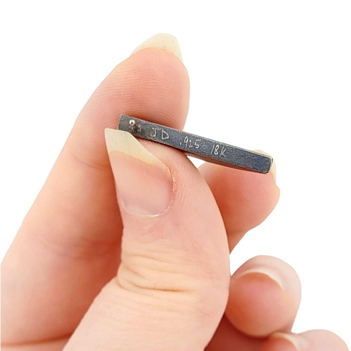 Earrings - Unit Half-Round Sterling Silver and 18k Gold by Janine DeCresenzo