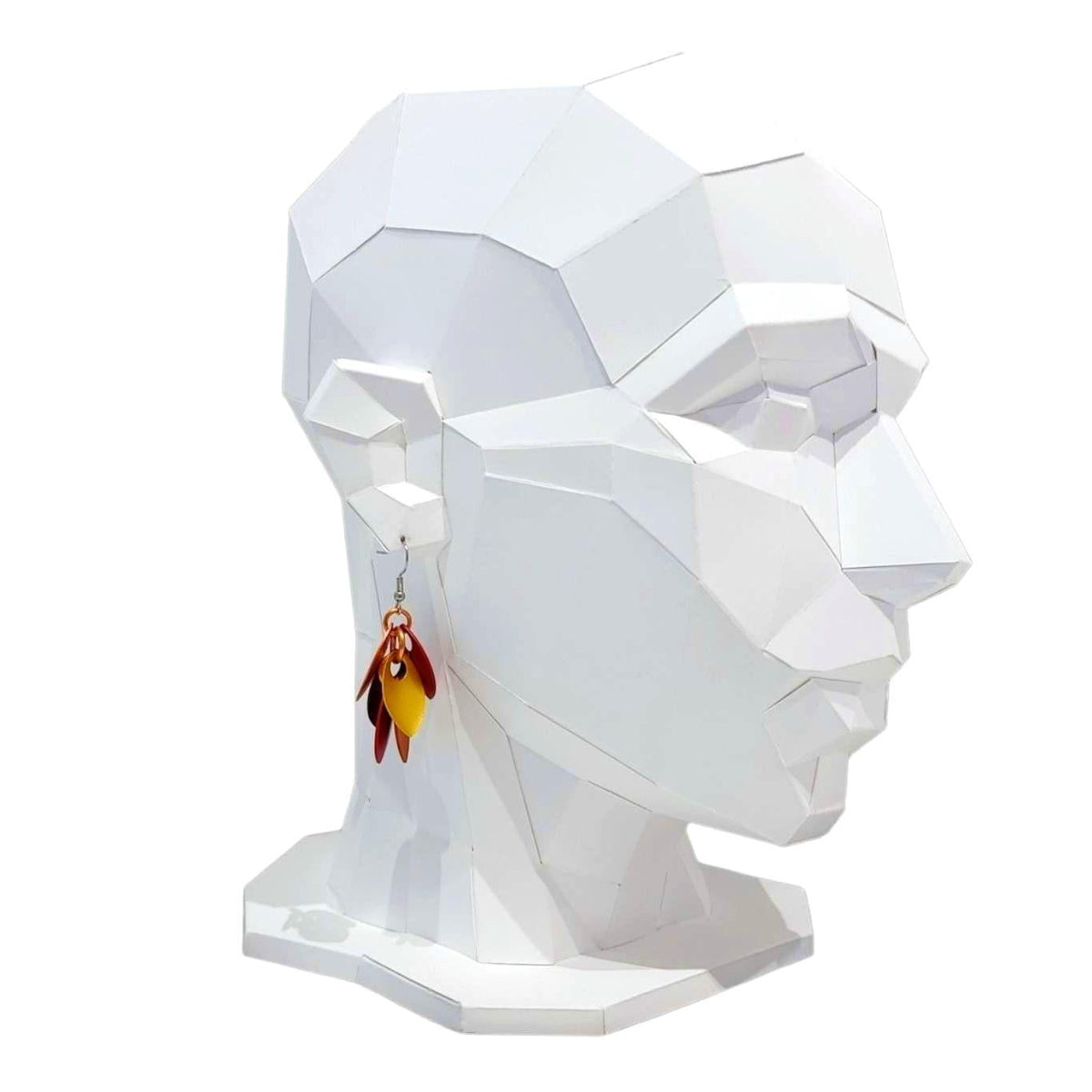 Earrings - Short Leafy Cascade (Autumn Leaves) by Rebeca Mojica