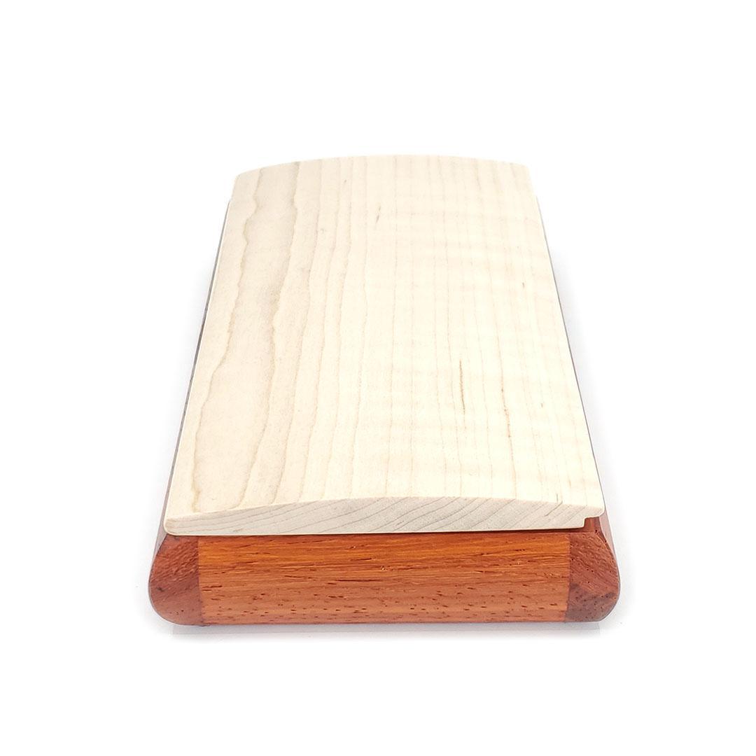 Jewelry Box - Mini Possibility Box (Curly Maple, Padauk) by Mikutowski Woodworking