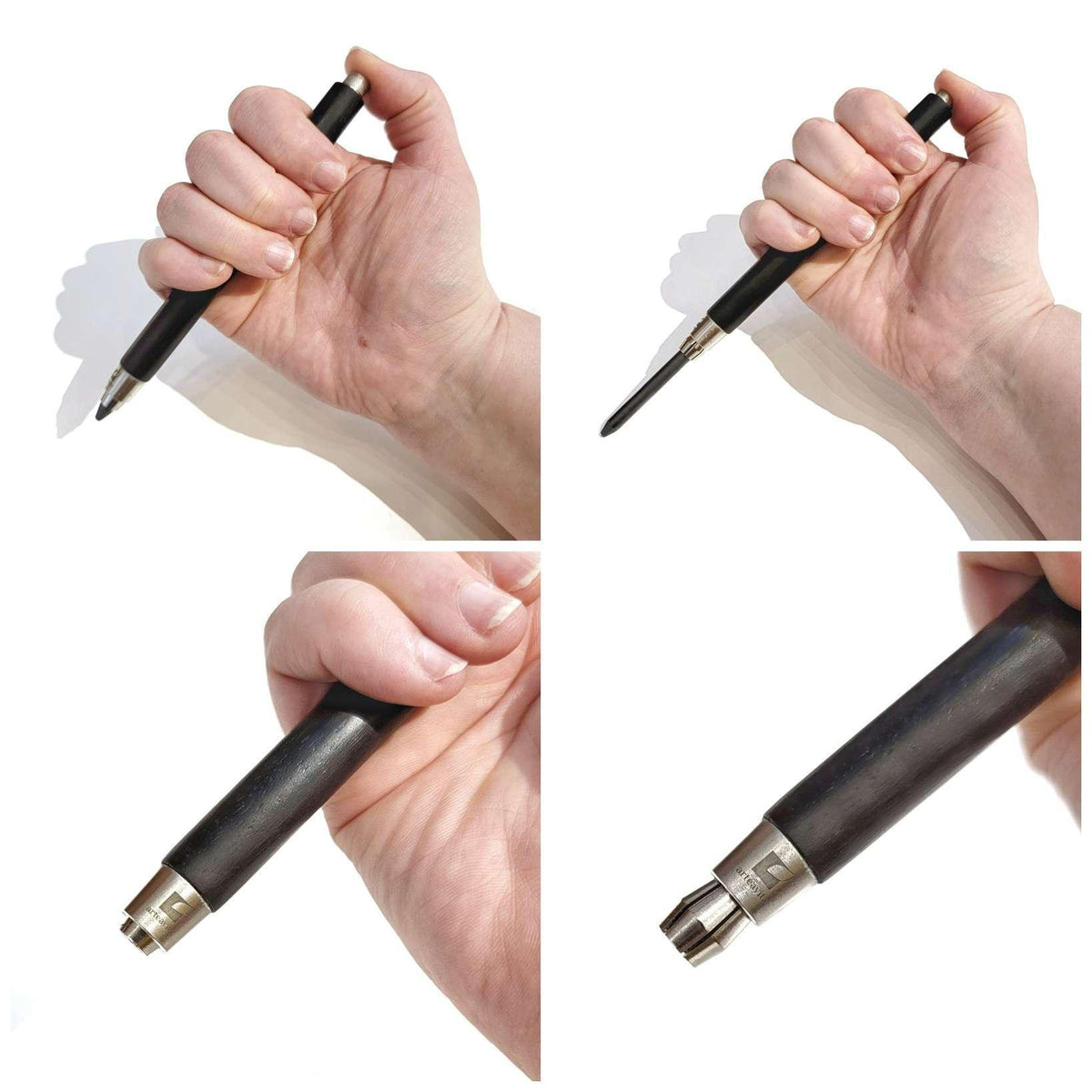 Convertible Clutch Pencil - Equator in Ebony Wood by Arteavita