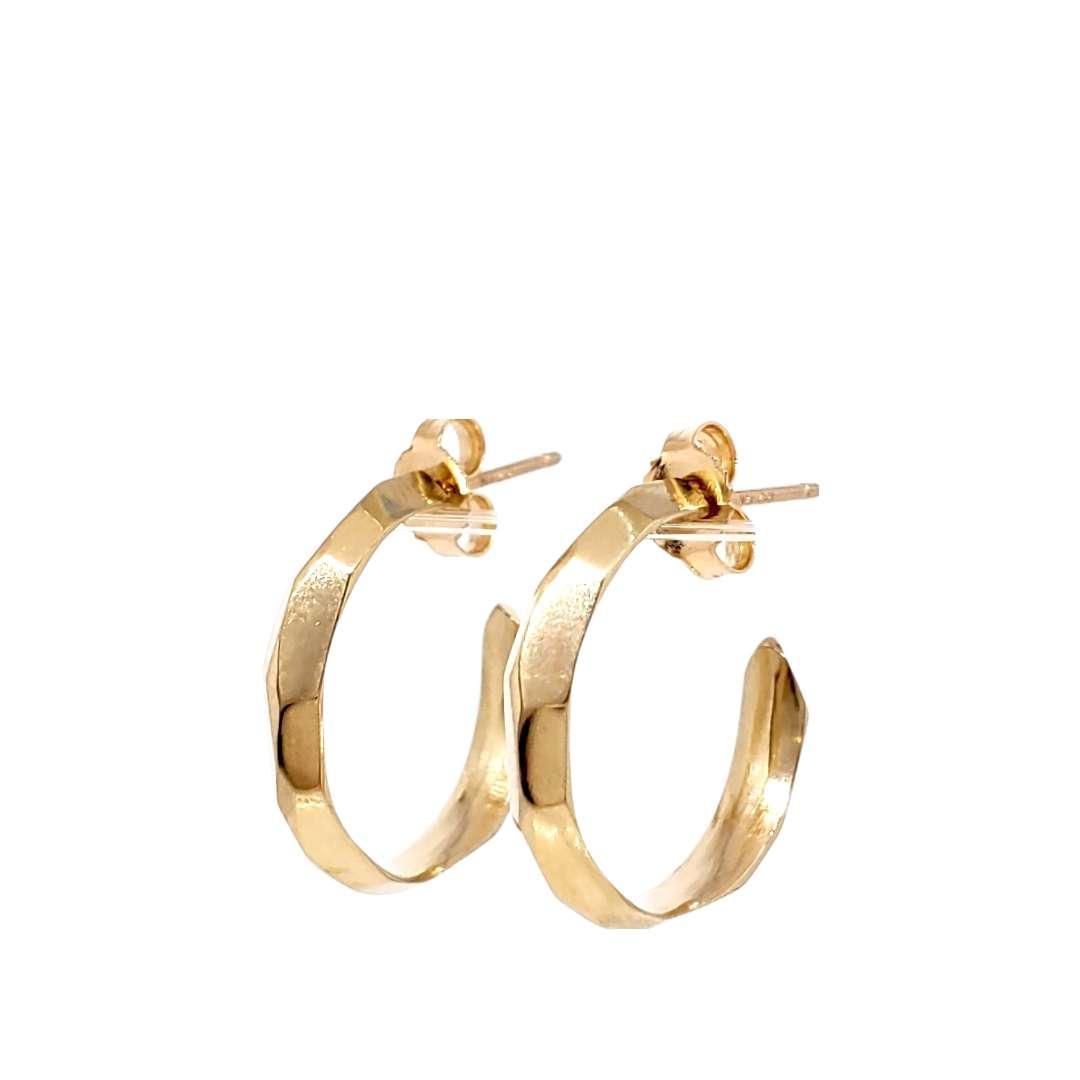 Earrings - Denali Hoops (14k Yellow Gold) by Corey Egan