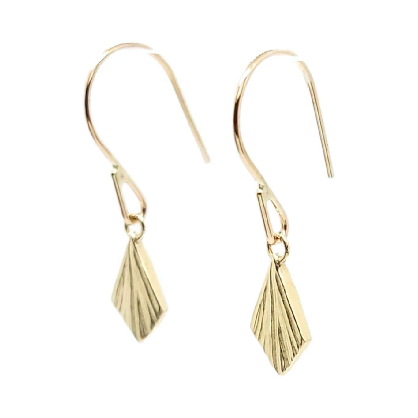 Earrings - Flame Drops (14k Yellow Gold) by Corey Egan
