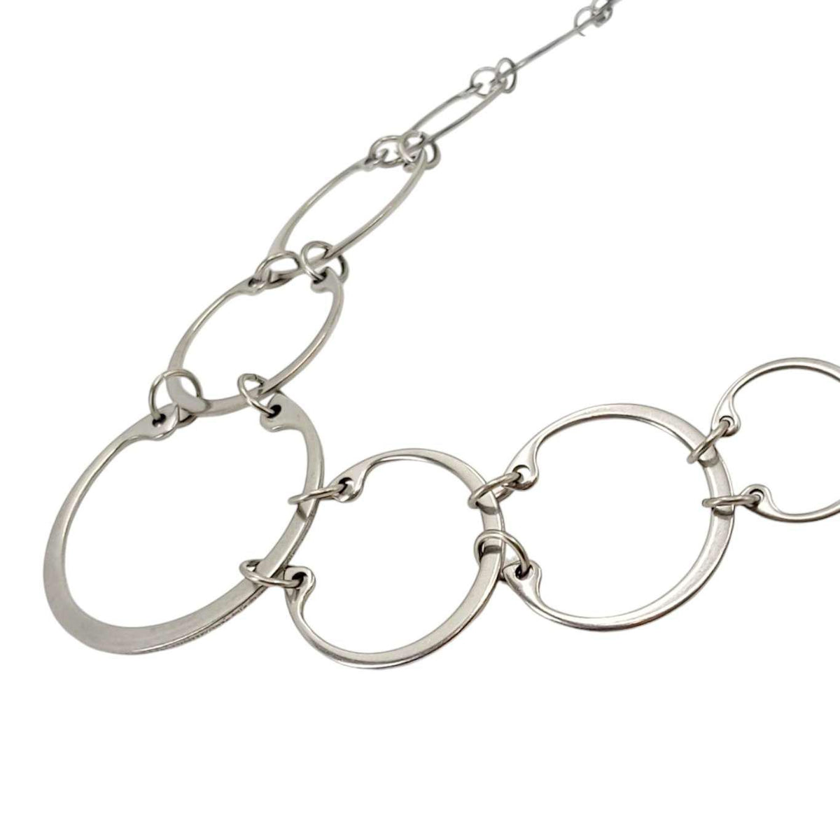 Necklace - Graduated (Stainless Steel and Titanium) by Wraptillion