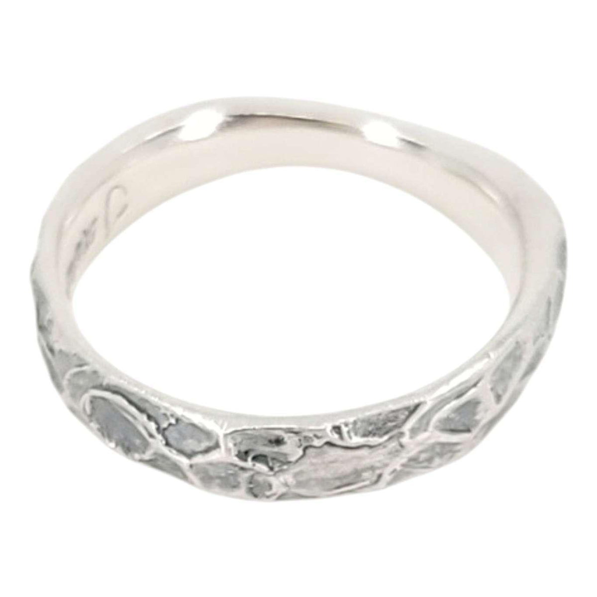 Ring - Size 6 - Heavily Textured Ribbon (Sterling Silver) by Taviametal