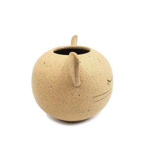 Kitty Cat Vase - Peaceful by Jennifer Fujimoto