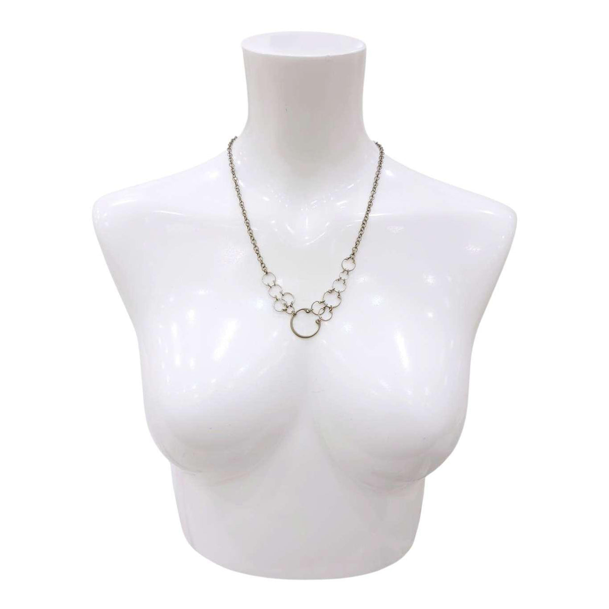 Necklace - Circling Bib (Small) (Stainless Steel and Titanium) by Wraptillion