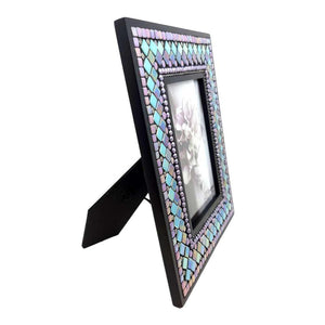 Picture Frame - 5x7in Mosaic Frame in Verbena by Zetamari Mosaic Artworks