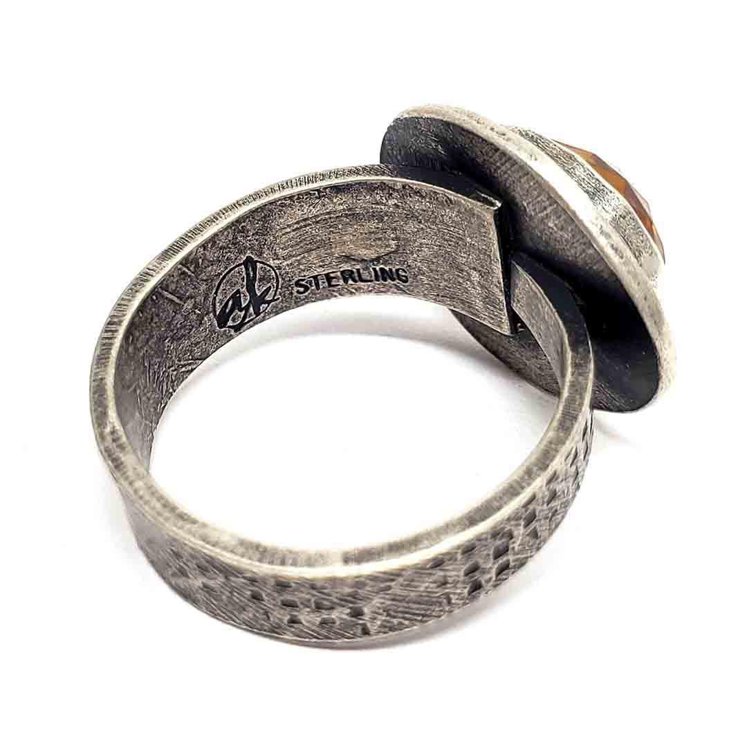 Ring - Size 8.25 - OOAK Citrine Ring in Sterling Silver by Allison Kallaway