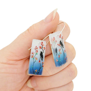 Earrings - Red Berries Drops by Fernworks