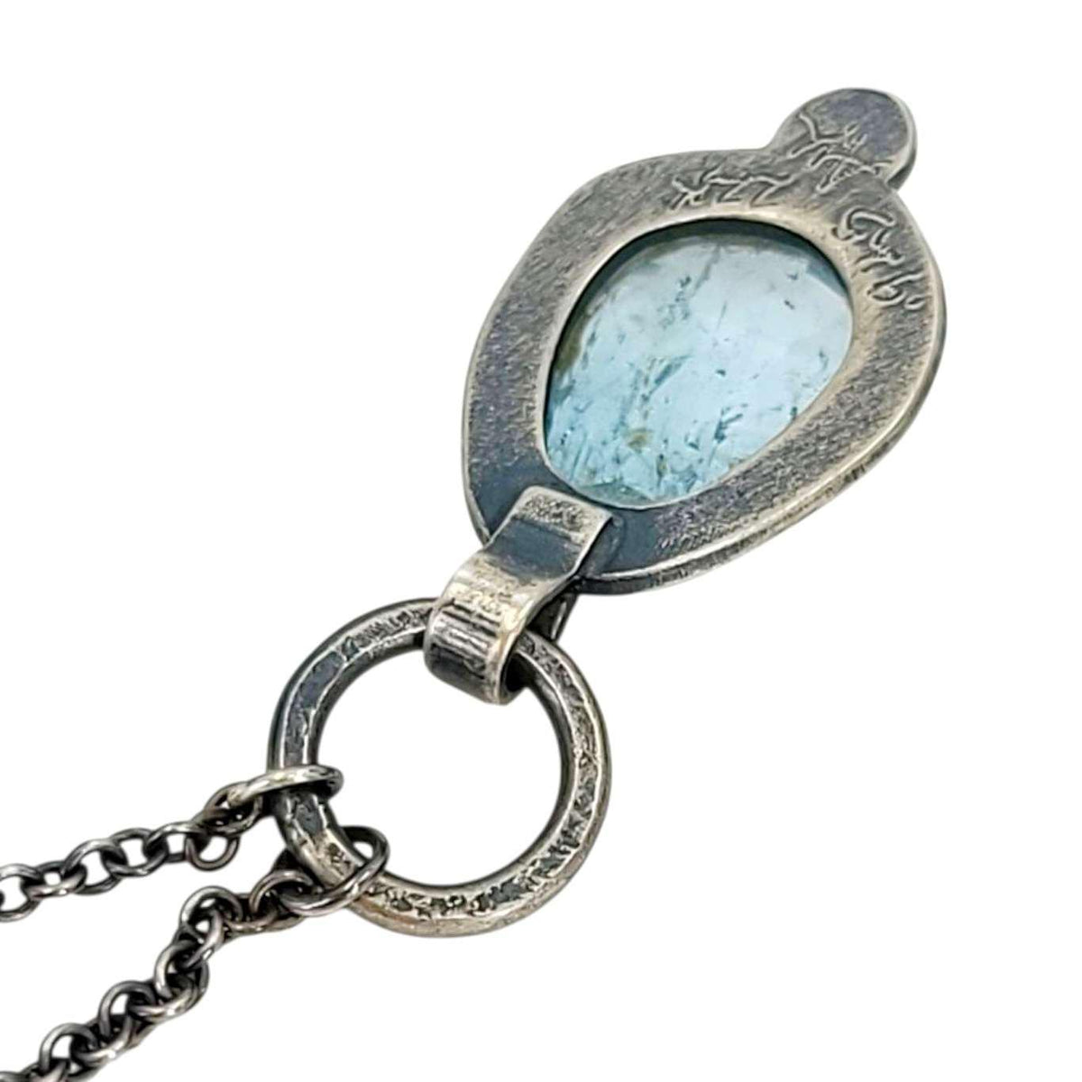 Necklace - OOAK Aquamarine Pendant in Mixed Metals by Allison Kallaway