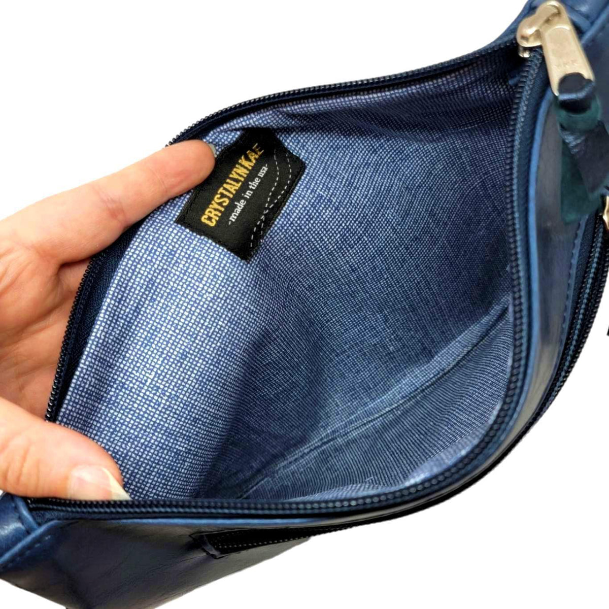 Bag - Bossa Nova Adjustable Medium Cross Body (Navy) by Crystalyn Kae