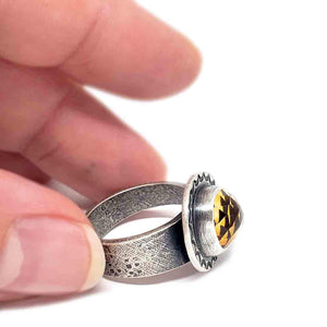 Ring - Size 8.25 - OOAK Citrine Ring in Sterling Silver by Allison Kallaway