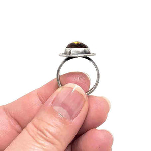 Ring - Size 8.25 - OOAK Citrine Ring in Sterling Silver by Allison Kallaway