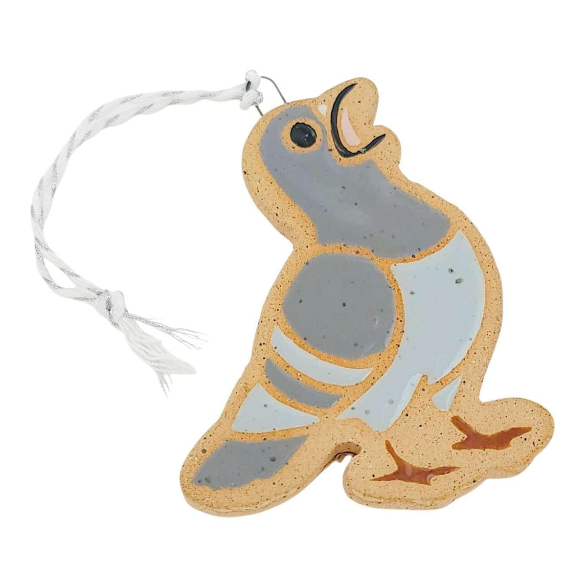 Ornament - Screaming Pigeon by Annie’s Potteries