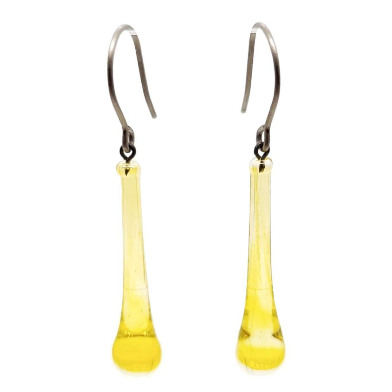 Earrings - Short Ondine in Yellow by Krista Bermeo Studio
