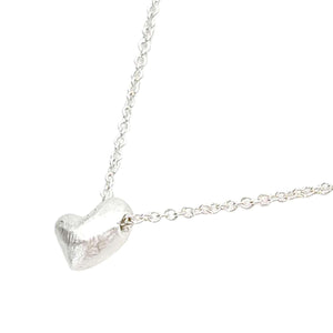 Necklace - Puffy Heart in Sterling Silver by Michelle Chang