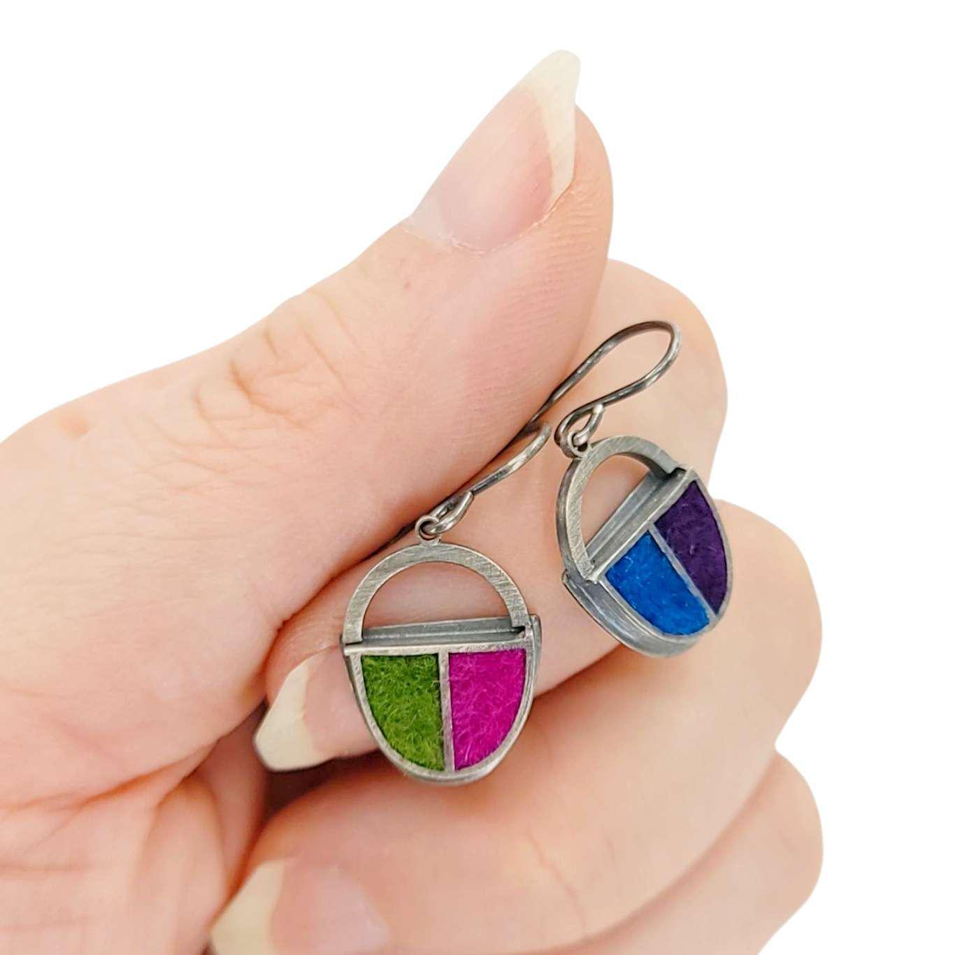 Earrings - Arch (Cool) by Michele A. Friedman