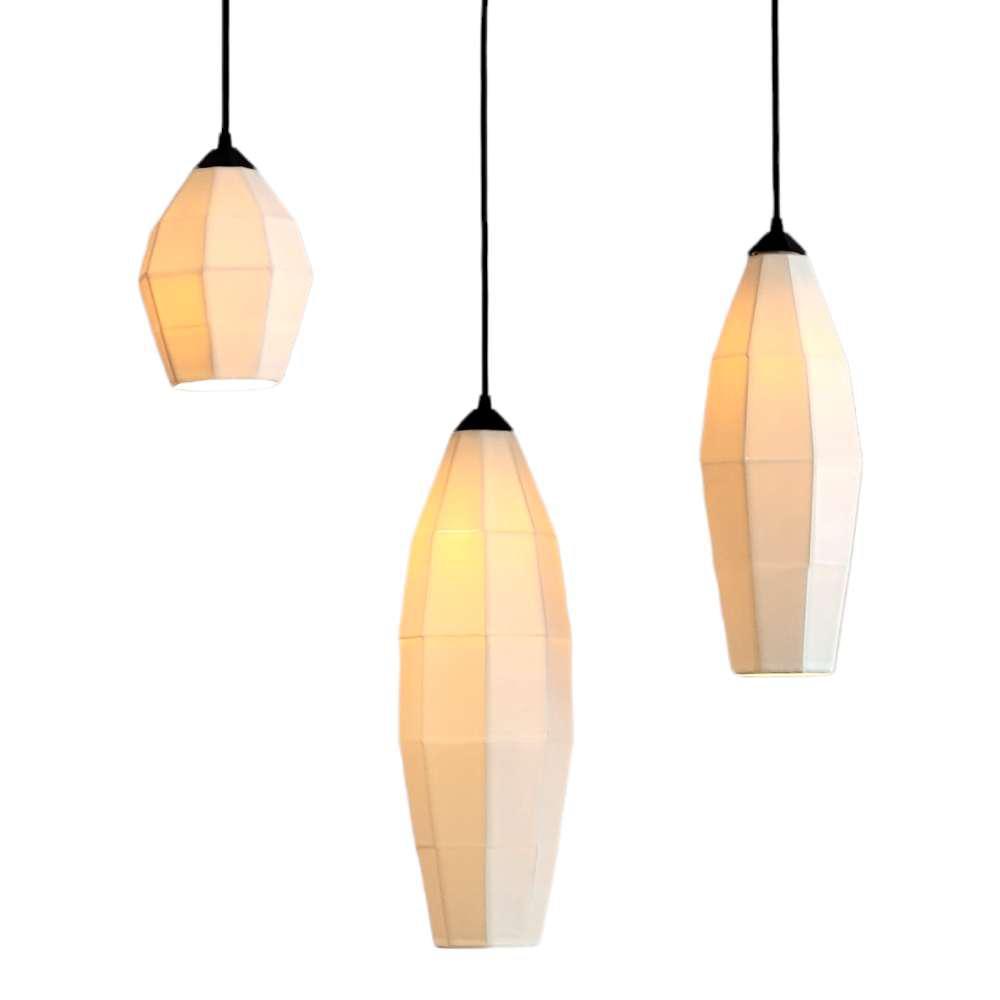 Pendant Lamp - Extension 1 (Small) in Porcelain by The Bright Angle