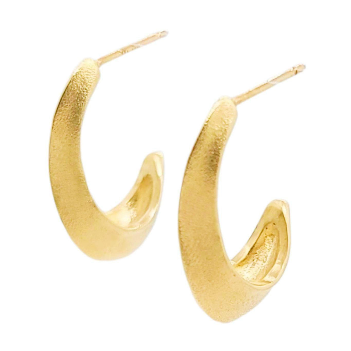 Earrings - Morph Hoops (14k Yellow Gold) by Corey Egan