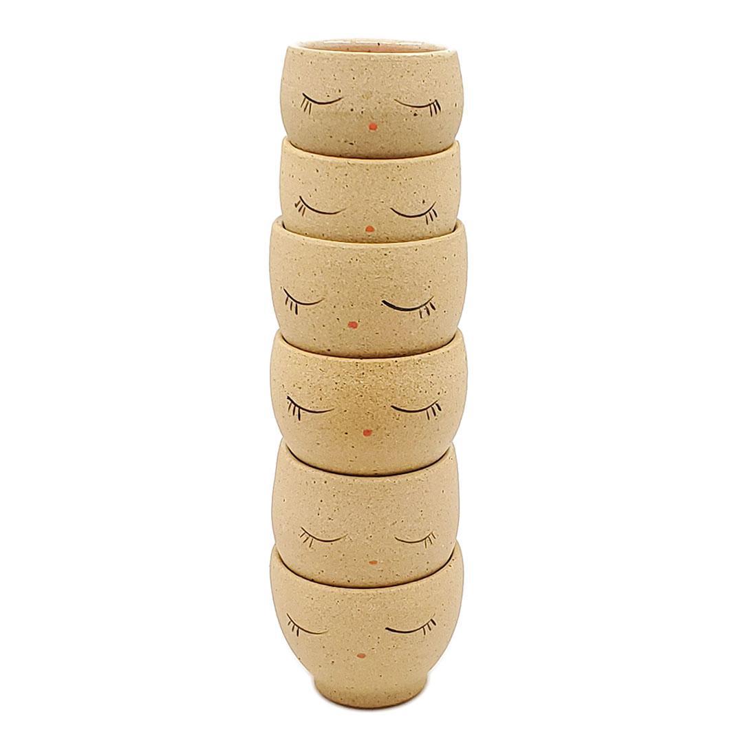 Vessel - Peaceful Lil Bebe Mini Bowls by Jennifer Fujimoto