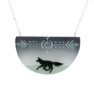 Necklace - Spirit Fox Painted by Fernworks