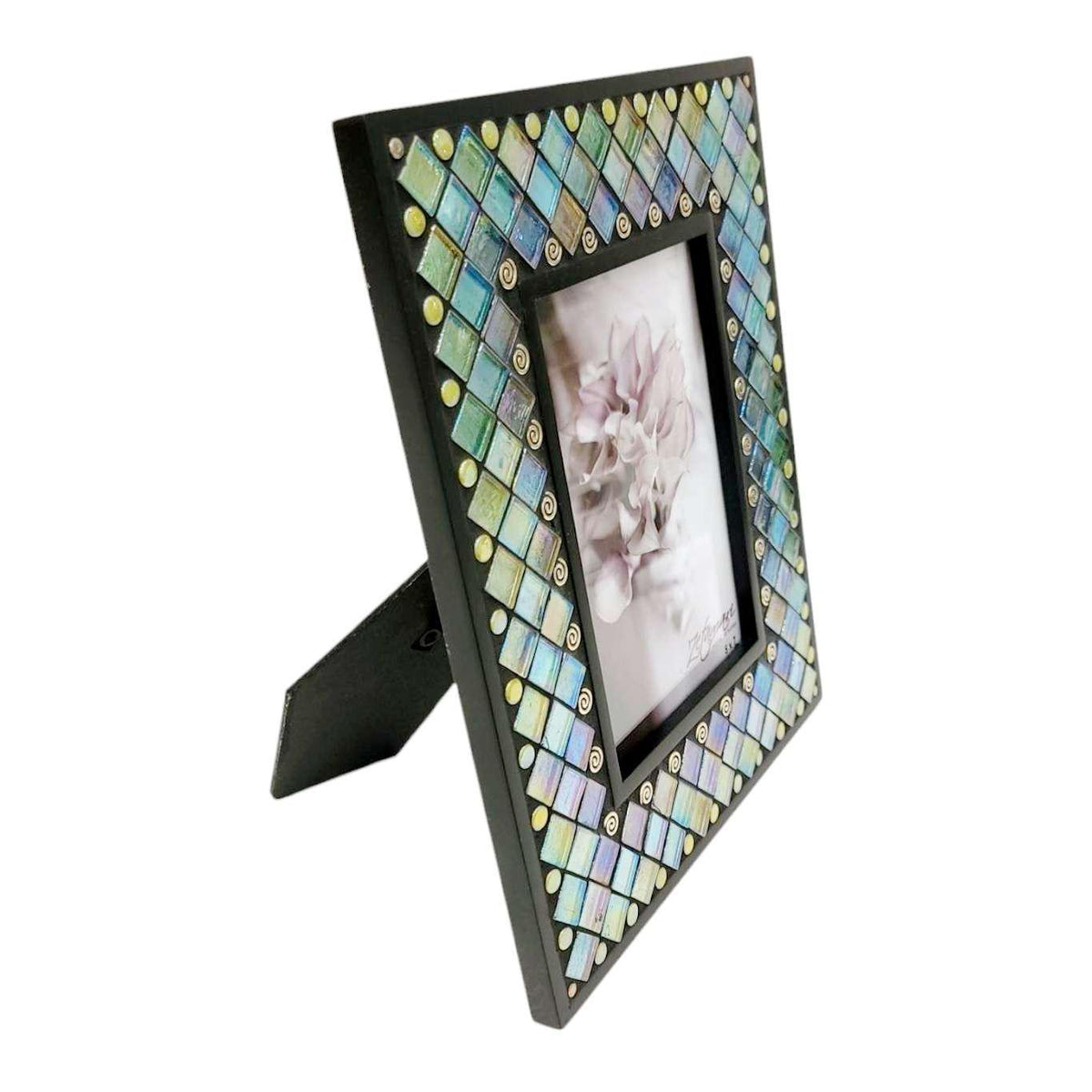 Mosaic Picture Frame - 5x7in (Ocean Lace) by Zetamari Mosaic Artworks
