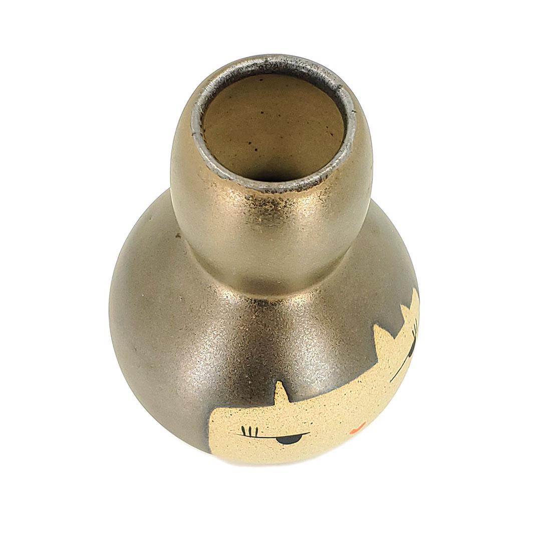 Vase - Side Eye Buddy (Bronze Hair) by Jennifer Fujimoto