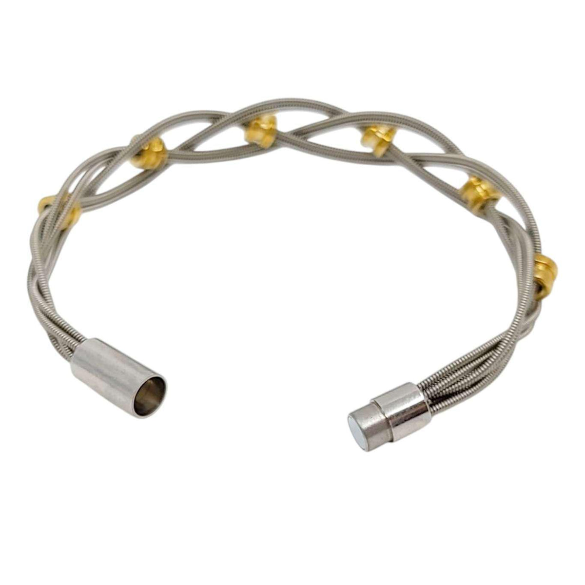 Bracelet - Bass Strings with Brass Bass Ball Ends (M or L) by High Strung Studios