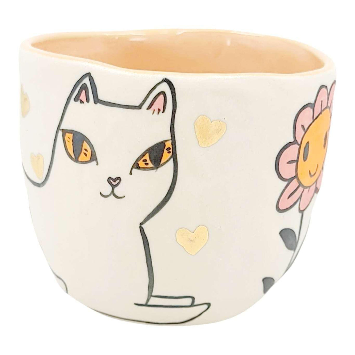 Tumbler - Kitty Flowers (Bright) by Erika Rier