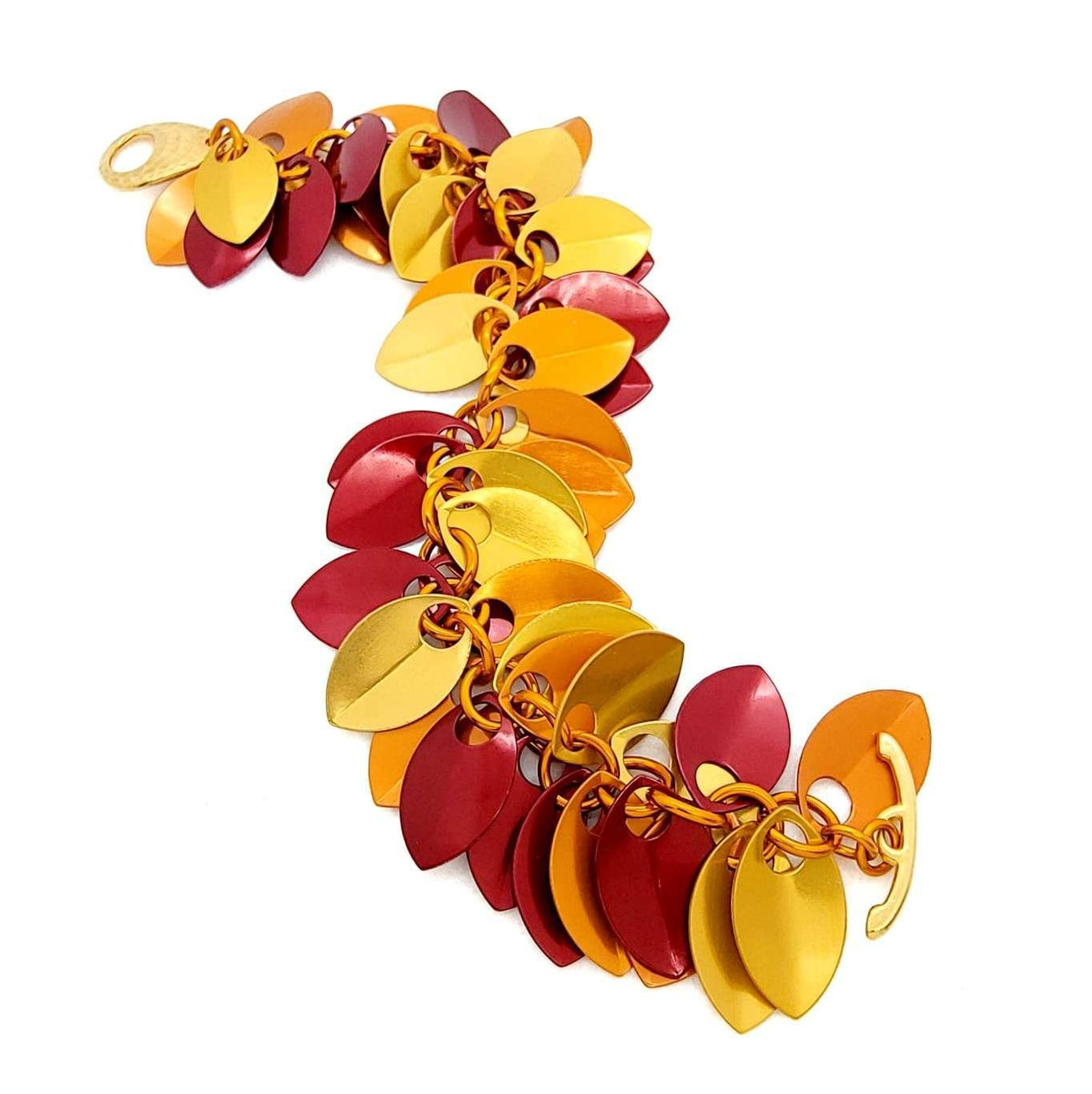 Bracelet - Leaf Cascade (Flame) by Rebeca Mojica