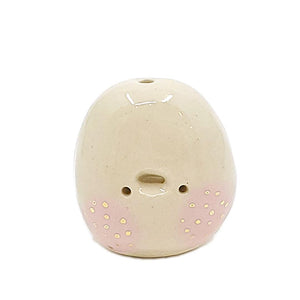 Figurine - Lucky Potato Bud Vase (Single Hole, Pink Cheeks) by The Pottery Parade