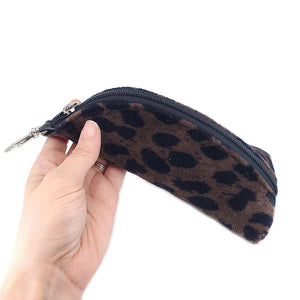 Accessory - Dark Velvet Leopard - Clip On Padded Eyeglass Case by Crystalyn Kae