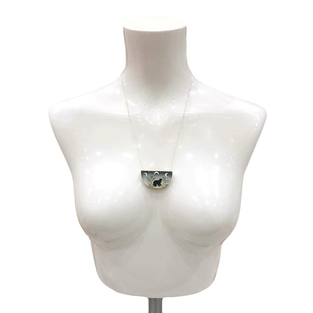 Necklace - Spirit Bear Painted by Fernworks