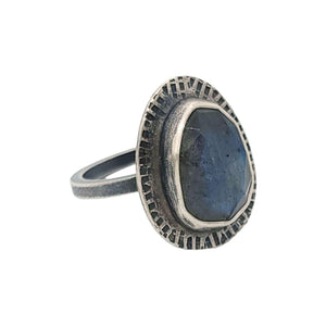 Ring - Size 7 - OOAK Labradorite Ring in Sterling Silver by Allison Kallaway
