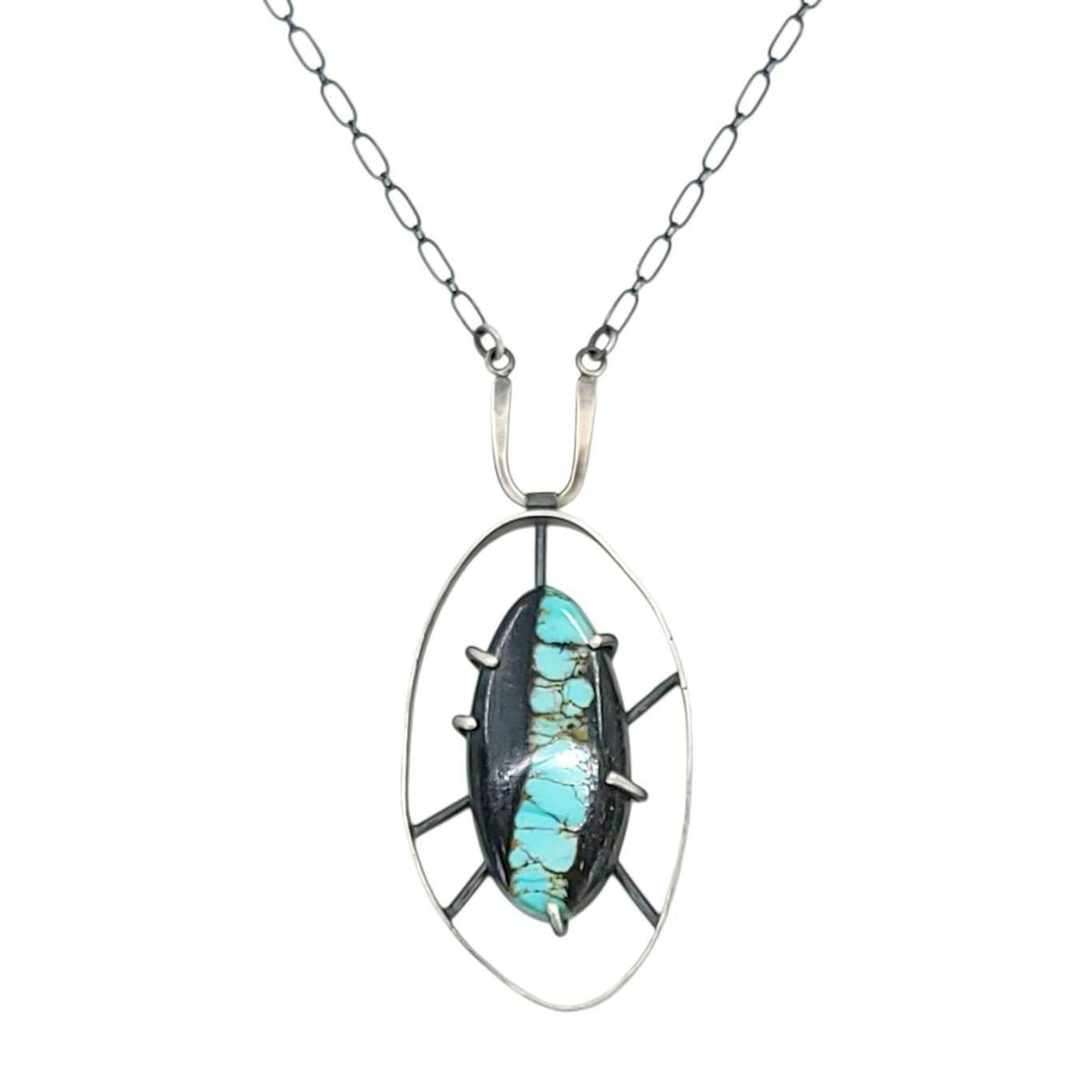Necklace - Wayfinder (Bao Canyon Turquoise) by Three Flames Silverworks