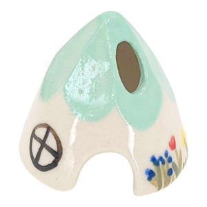 Figurine - Ceramic House (Turquoise) by Spalted Home