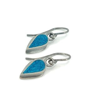 Earrings - Tiny Teardrops (Turquoise) by Michele A. Friedman