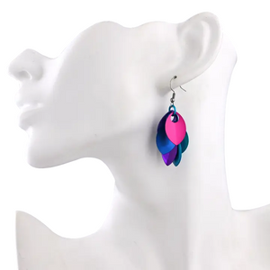 Earrings - Short Leafy Cascade (Magical Butterfly) by Rebeca Mojica