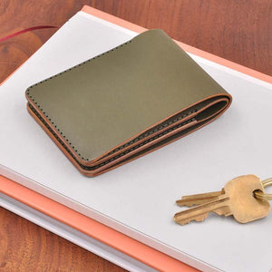 Wallet – Landscape in Mixed Finish Leather (Assorted Colors) by Woolly Made