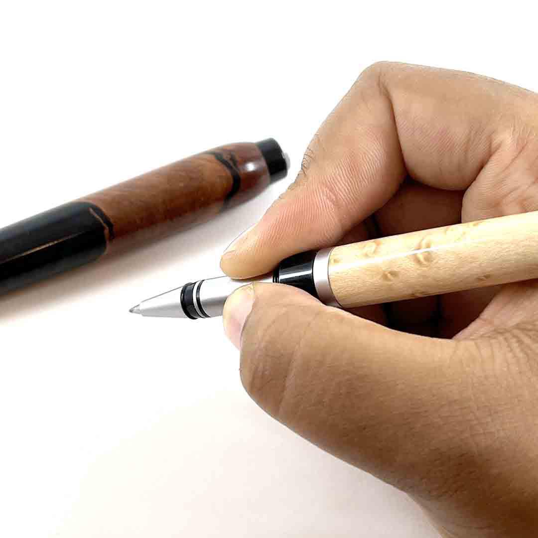 Pen - Pool Cue - Stylus Tip Hackberry Wood (A or B) by Embark Wood