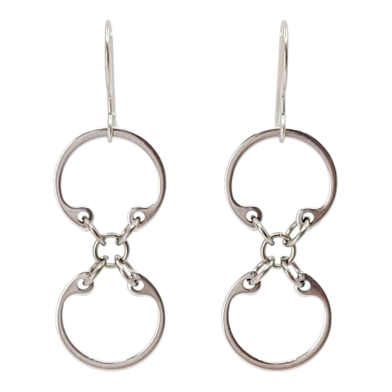 Earrings - Baseline CXC (Stainless Steel and Titanium) by Wraptillion