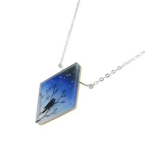 Necklace - Owl Painted by Fernworks