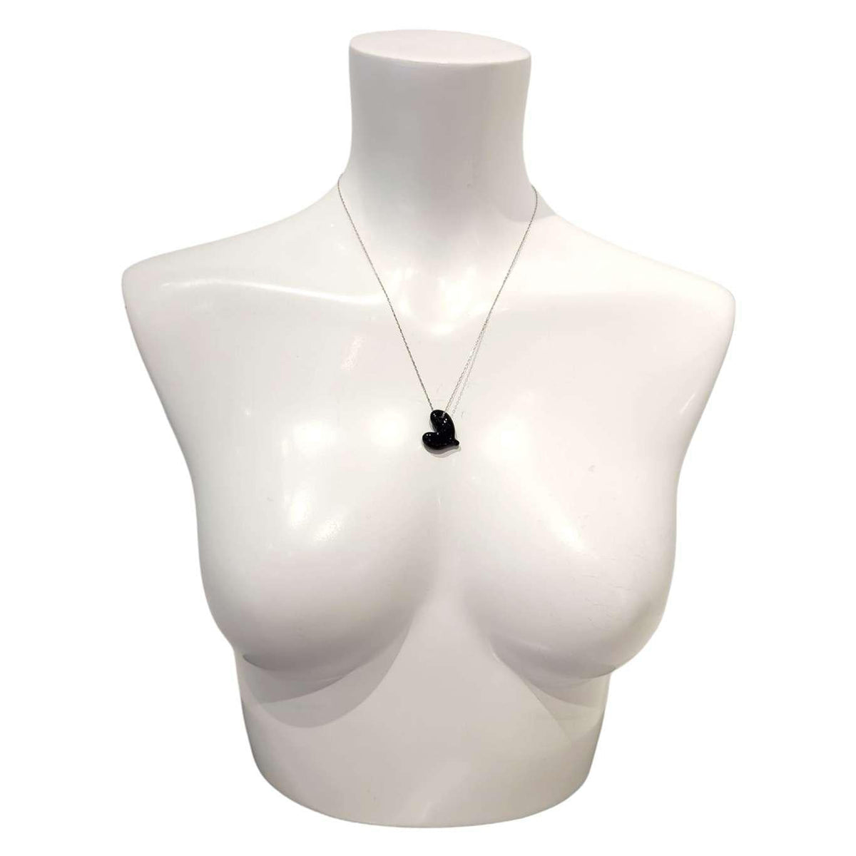 Necklace - Hole in My Heart in Black by Krista Bermeo Studio